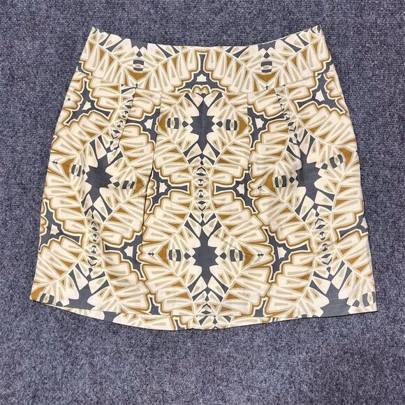 Banana Republic Women's Geometric A-Line Skirt Size 2 Multicolor - Picture 1 of 4